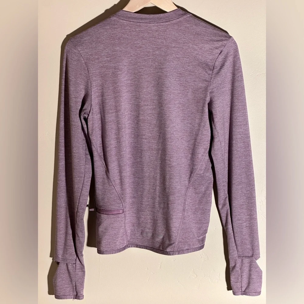 Nike Dri‑Fit Long Sleeve Running Top • Purple Women’s Training Shirt | XS